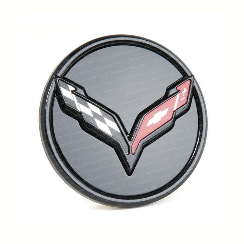 Davies Corvette C7 Corvette GM Center Cap w/ Crossed Flags Logo - Carbon Flash Black for 2014-2019 Corvettes - Sold Individually - Image 3